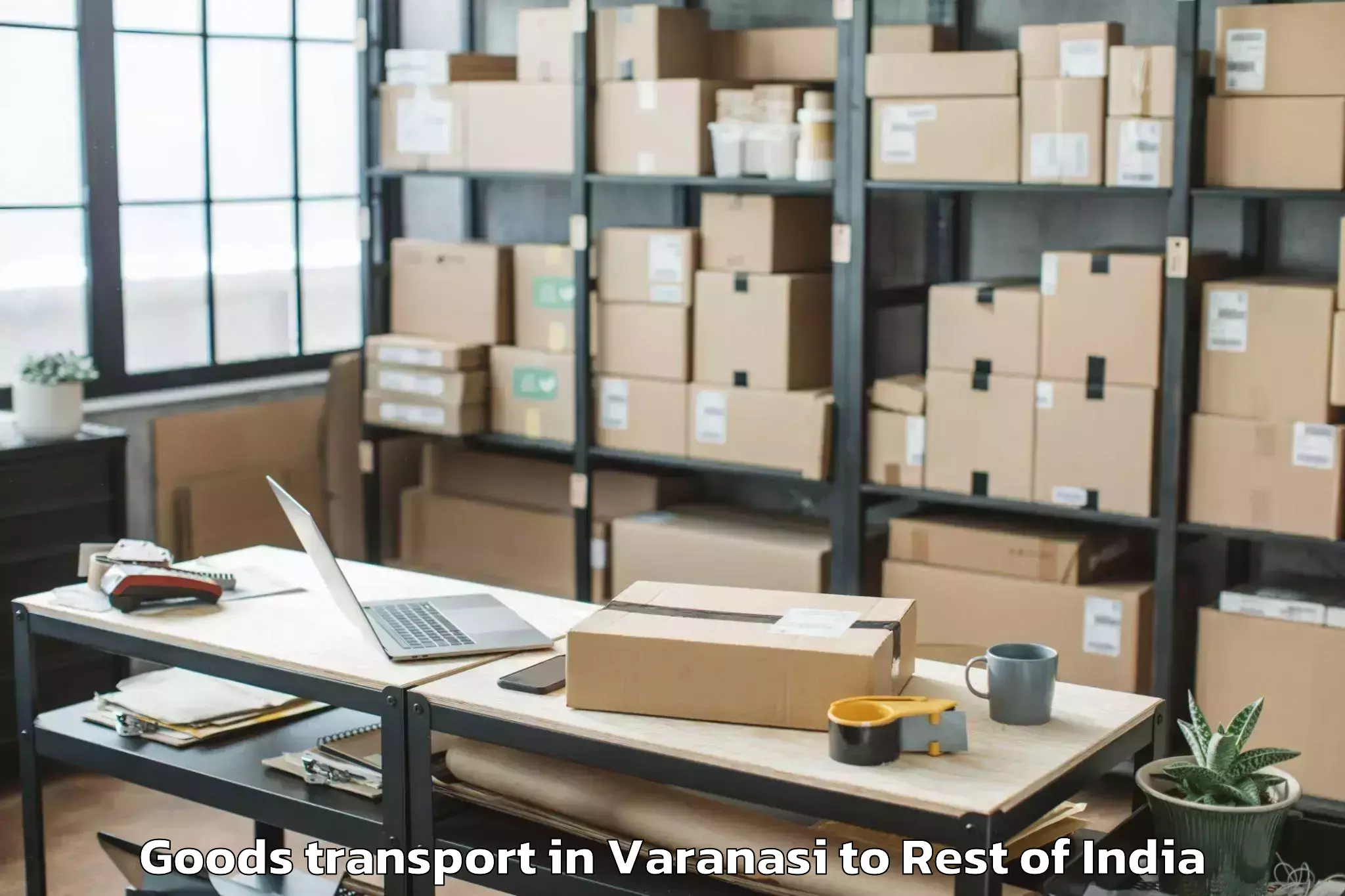 Varanasi to Paschim Rajnagar Goods Transport Booking